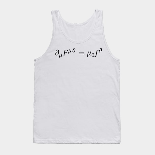 Maxwell Equations Compact Version - Using The Electromagnetic Tensor Tank Top by ScienceCorner